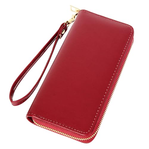 VOCUS Womens Wristlet Wallet Zip Around Clutch Wallet Large RFID