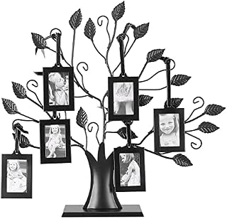 VIFER Family Tree Frame Fashionable Family Photos Frame Display Tree with Hanging Pictures Frames Home Decor(S-#1)