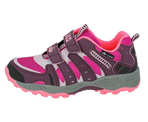 Lico Unisex Kinder Fremont V Trekking- & Wanderhalbschuhe, Bordeaux Rosa, 28 EU