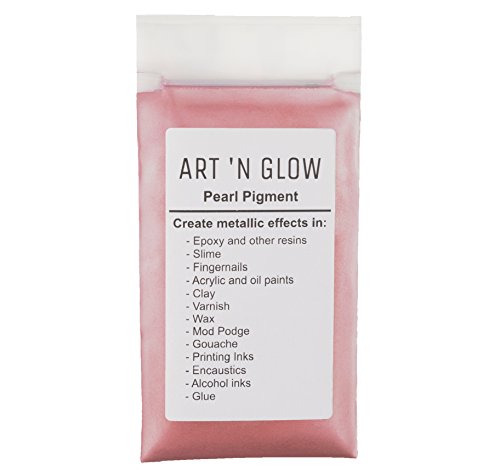 Pink Mica Powder Pearlescent Pigment for Epoxy Resin and Paint - 25g