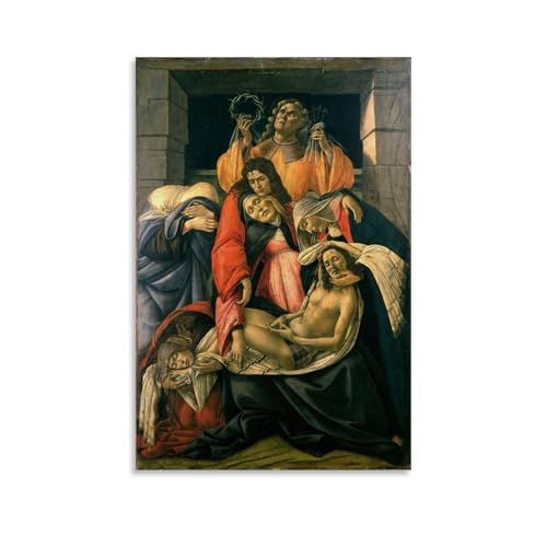 Sandro Botticelli's Painting Art Poster�A�[�g���[�N�{�[�h�A�E�H�[���X�e�b�J�[�A�C���e���A�f�U�C���|�X�^�[�A�����◾�̑����A�V�z�j���̃M�t�g�B 12x18inch(30x45cm) Unframe-style