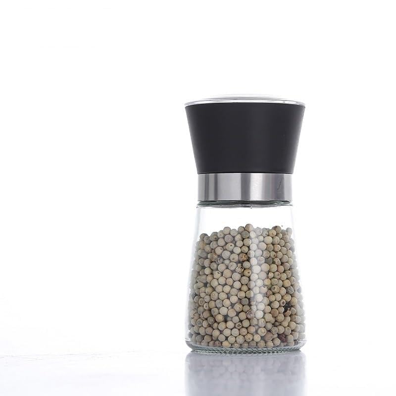 Molinillo de Sal y Pimienta Molinillo de sal y pimienta, molinillo de especias de acero inoxidable recargable, utensilio de cocina, agitador de pimienta, molinillo grueso ajustable Molinos de Pimienta