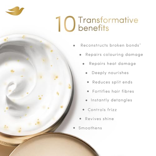 Image of Dove 10in1 Peptide Bond Strength Hair Treatment Mask 300 ml |For Extremely Damaged Hair | with PROTEIN PEPTIDES beads| Reoncstructs bonds to repair heat, colour, chemical damage