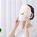 luzen 2Pcs Soft Face Steaming Towel Mask Reusable Facial Steamer Mask Towel Thick Cold Hot Compress Moisturizing Beauty Skin Care Spa Face Towel for Women Beauty Salon or Home Use, White