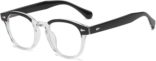 NIDOVIX Lentes de bloqueo de luz azul redondos retro para hombres y mujeres, marco vintage sin receta