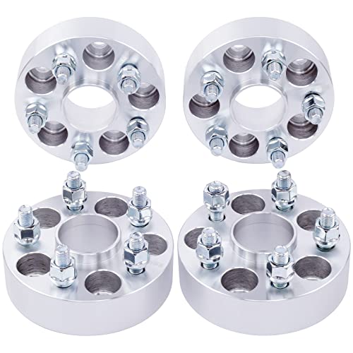 DCVAMOUS 4PC 5x4.5 Hubcentric Wheel Spacers 1.5 Inch with 12x1.5 Studs 67.1mm Hub Bore Compatible with Jeep Hyundai-Mazda 5 Lug 5x114.3 for 2006-2017 Compass | 2007-2017 Patriot |Escape Genesis Tucson