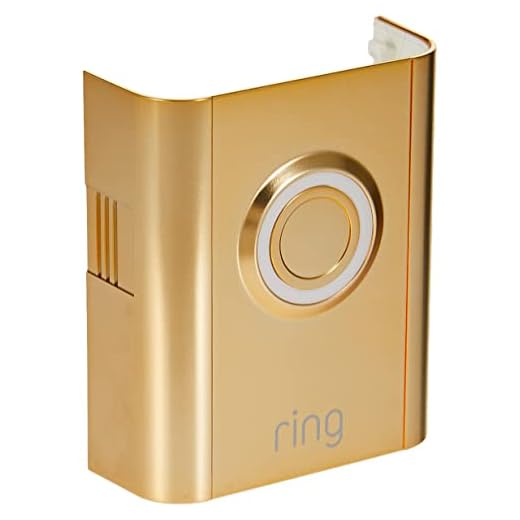 Ring Video Doorbell 3 and Ring Video Doorbell 3 Plus Faceplate - Gold Metal