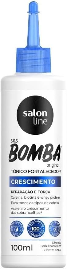 Linha Tratamento (SOS Bomba de Vitaminas) - Tonico Fortalecedor Crescimento Acelerado Liberado 100 Ml - (Treatment (Vitamin Bomb SOS) Collection - Fast Growth Strengthening Tonic 3.4 Fl Oz)