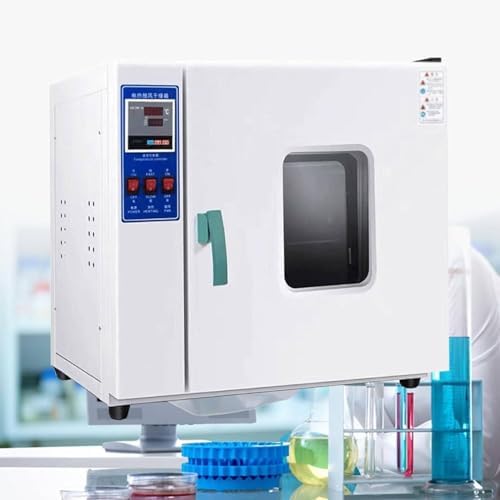 500W/800W Lab Digital Forced Air Convection Drying Oven, 42.9L Industrial Oven with Intelligent Temperature Control, Rapid Heat-Up, 10-300°C Range, Uniform Airflow for Laboratory Use