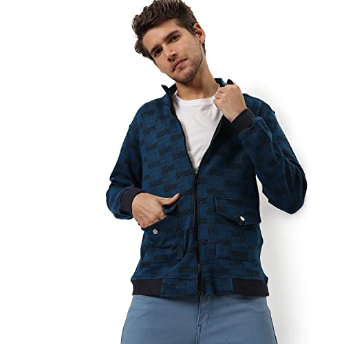 Image of Campus Sutra Men's Standard Length Cotton Jacket