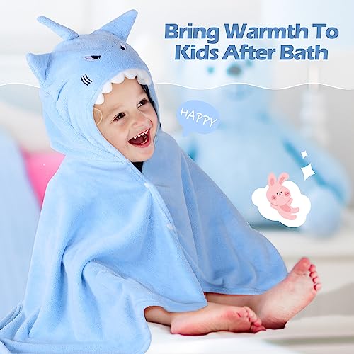 Preboun LEN-PREBOUN-579 2 Pcs Hooded Towel For Kids 27.5 X 50 Inch Large Size Kids Bath Towel thumb #3
