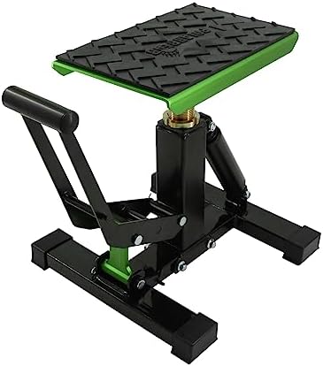 POLARBEAR Dirt Bike Stand and Lift Motorcycle Hydraulic Jack Stands1200LBs Capacity Adjustable Height Quick Jack for Maintenance(Green)