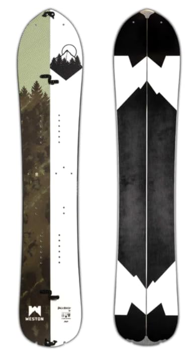 Weston Backwoods Carbon Powder Freeride Snow Surfing Trees Tapered Directional Splitboards 2023 - 163W