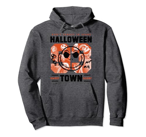 Sweat à capuche Disney Halloween Town collage pullover hoodie pour fan