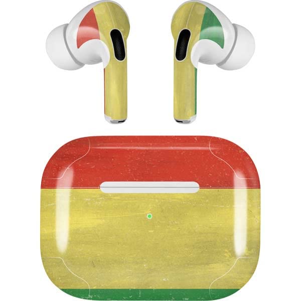 Skinit Decal Audio Skin Compatible with Apple AirPods Pro (2rd Gen, 2022) - Skinit Originally Designed Bolivia Flag Distressed Design