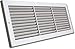 Shoemaker 1100-14X14 14"x14" Fixed Blade Baseboard Return Air Grille - White