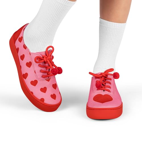 Image of Hot Chocolate Design All-Day Women's Lace-Up Sneakers | Canvas Upper, Cushioned Footbed with Arch Support, Flexible Rubber Outsole, Vegan Construction, Casual Everyday Sneakers