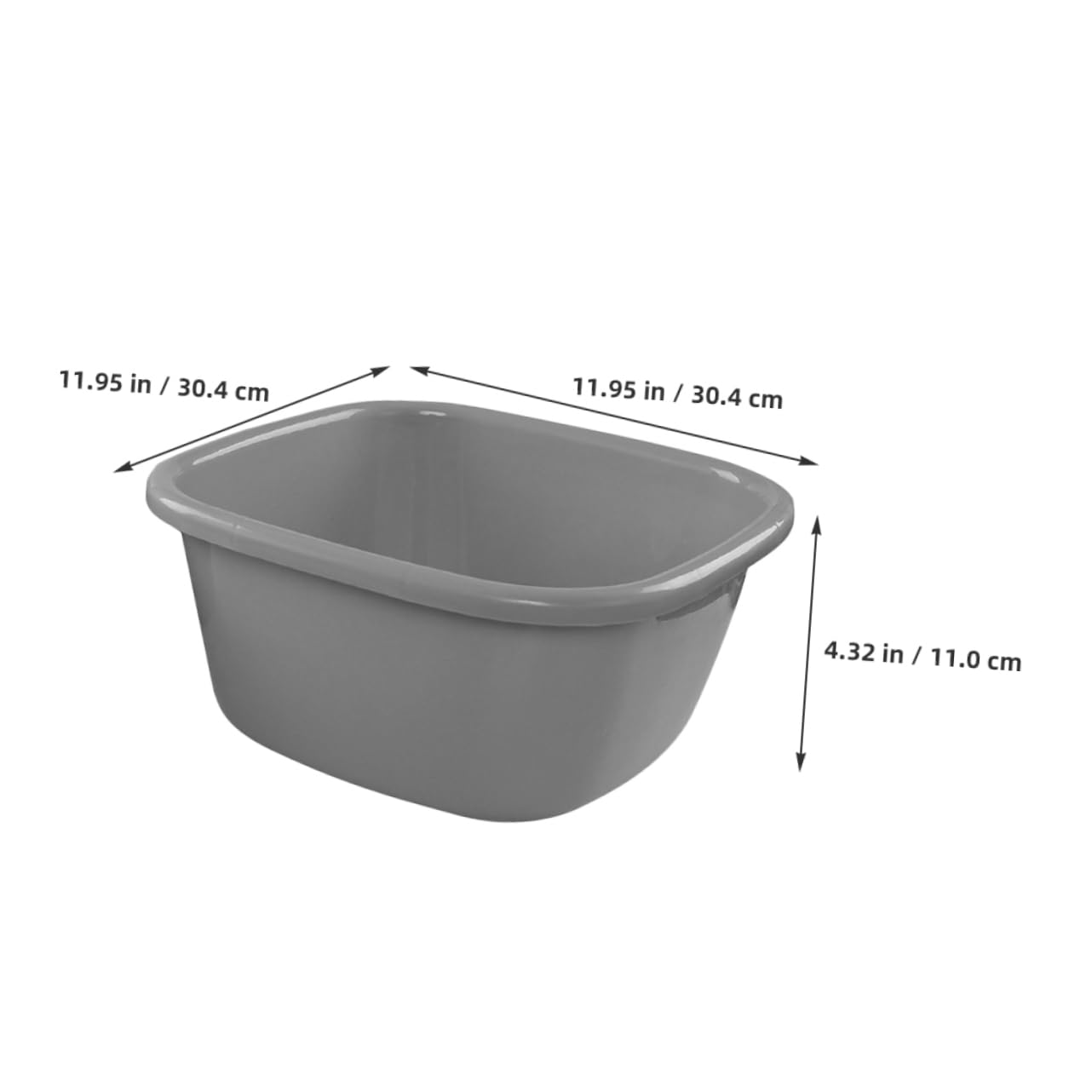 IWOWHERO Plastic Washing Basin Compact Wash Basin for Kitchen Foot Soaking and Face Cleansing Versatile Plastic Tubs for Home Use