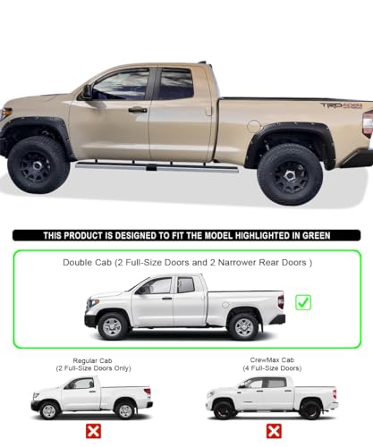 Estribos de Acero Inoxidable Pulido para Toyota Tundra miniatura 2