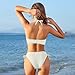 Women High Cut Bikini Sets Cheeky Triangle Bathing Suits Two Piece Fashion Summer Beach Triangle Swimsuits Beige