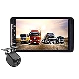 lifepower 12/24V車対応 トラック向けドライブレコーダー 7インチ液晶モニター 暗視仕様 バックカメラ付属 前後カメラ同時記録 1080P Gセンサー 循環録画 大型車対応 25m配線付き