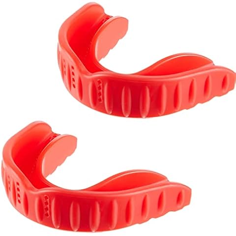 Football Mouth Guard，Sports Mouthguard for Football，Boxing, Basketball,Wrestling, Includes Mouth Guard Case, Adult and Youth Sizes (2 Pack RED) Cover