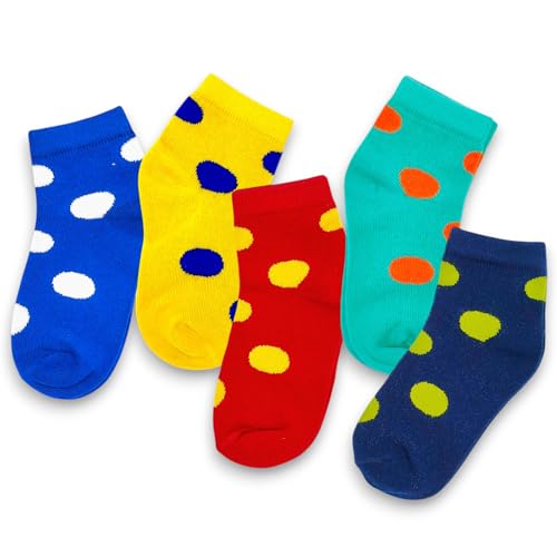 Image of Kid's Socks for Boys and Girls - Made with Soft & Breathable Cotton with Antibacterial Wash, Pack Of 5, Suitable for all day long use