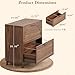 Halitaa Lateral File Cabinet 2 Drawer File Cabinet with Charging Station for Legal/Letter/A4 Size Hanging Files, Large Modern Fluted File Storage Cabinets Printer Stand for Home Office, Walnut
