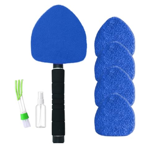 Outil de nettoyage de pare-brise anti-poussière avec manche télescopique pour bateau