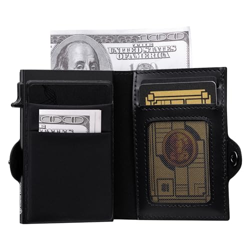 Card Blocr for MagSafe Wallet, Strongest Magnetic Wallet for 16/15/14/13/12 Series, 6 Card Holder, Magnetic Phone Wallets, Black Leather Minimalist Slim RFID for MagSafe Wallet for Men or Women - Thumbnail 5
