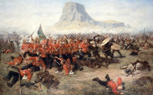 Affiche bataille d'Isandlwana poster graffiti Charles Edwin Fripp 60x90cm