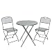 Produktbild Greemotion Balkonset Estera, Grau, Tisch: ca. Ø 60 Höhe: ca. 72 cm, Stuhl: ca. 42 x 48 x 86 cm