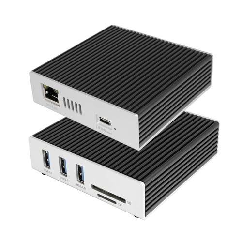 10Gb/10G Ethernet Adapter Dock Compatible with Thunderbolt5/4/3 and USB4.0,RJ45,USB-A,TF and SD...