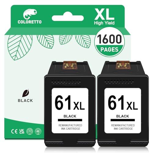 Encre 61XL noir pour résoudre les pannes d'impression sur HP Deskjet 2540