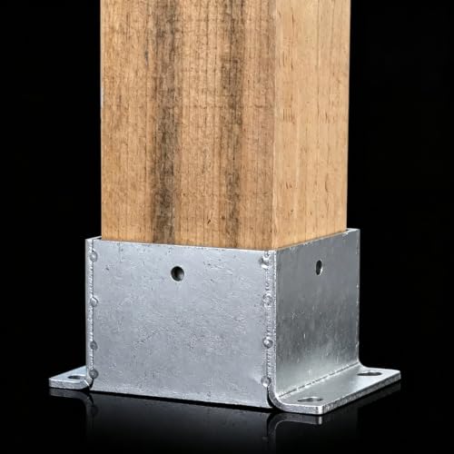 Protector De Base De Poste De Madera Cuadrado