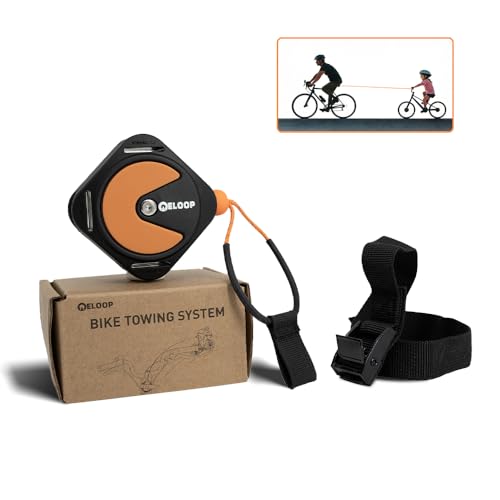 Kid Bike Tow Rope Bike Tow Strap for Parent-Child Riding Retractable Ebike Tow Rope with Hook Easy Install Outdoor Cycling Attachment for Uphill Riding 330lbs Support & Quick Release