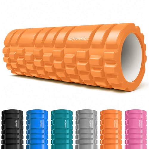KG Physio Foam Roller - Rullo massaggio muscolare per gambe, schiena e braccia - ultraleggero essenziale per rilasciare le tensioni - pilates 33x12cm
