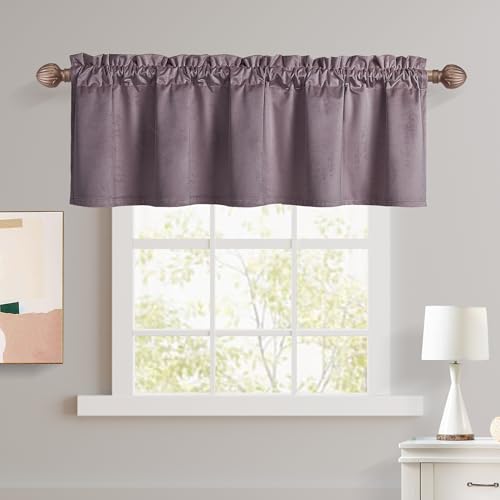 Cortinas de cocina tipo cenefas de lavanda, cortinas cortas para ventanas de salón y cuarto 2