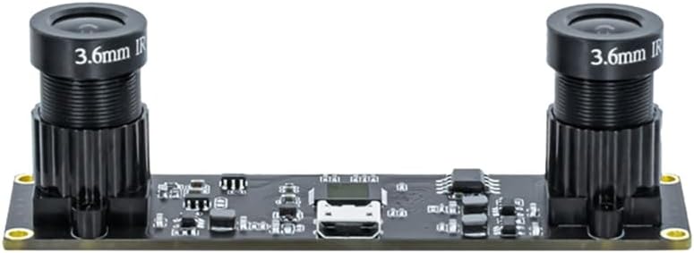 Global Shutter Synchronisation Dual USB moduł kamery 4 MP 3840 x 1080 wysoka liczba klatek na sekundę 60 ./s z obiektywem 72 stopni/3,6 mm