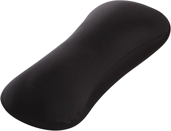 Microbead Neck Pillow Squishy 15 X 8 Inch Side Sleeper Pillows for Adults Soft Washable Ergonomic Design Head Back Support Rest Cushion Car Seat Column Pillow for Bedroom Office