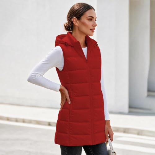 Vests for Women Soft Lightweight Zip up Sleeveless Quilted Vest - image 4