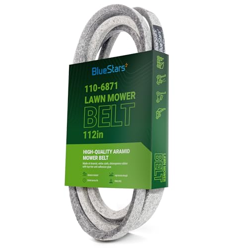 Image of BlueStars 110-6871 Mower Deck Belt | Aramid Cord | 1 /2 inch x 112 inch
