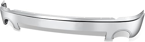 Barra frontal de impacto con luz antiniebla compatible con GMC Sierra 1500 2500HD 3500HD 2007-2008, cromo pulido