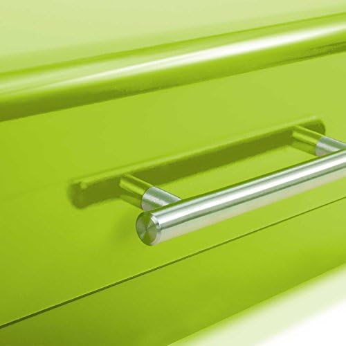 Floordirekt Siya Bread Bin | Design Bread Box with Swivel Lid | Bread Bin Bread Storage in 3 Colours (36 x 20.3 x 14.2 cm, Green)