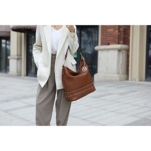 Mkf Collection Shoulder Bag For Women Vegan Leather Hobo Messenger Purse #TOP1