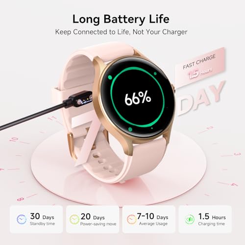 Image of Smart Watch for Women,1.57'' AMOLED Touchscreen Compatible with Android&iOS