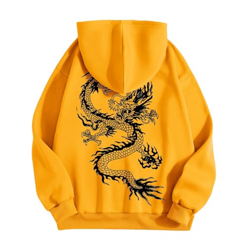 Pull à capuche pour hommes avec impression numérique 3D tendance - 4