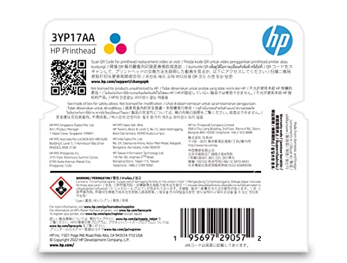 Image of HP 3YP17AE Tri-Color Printhead