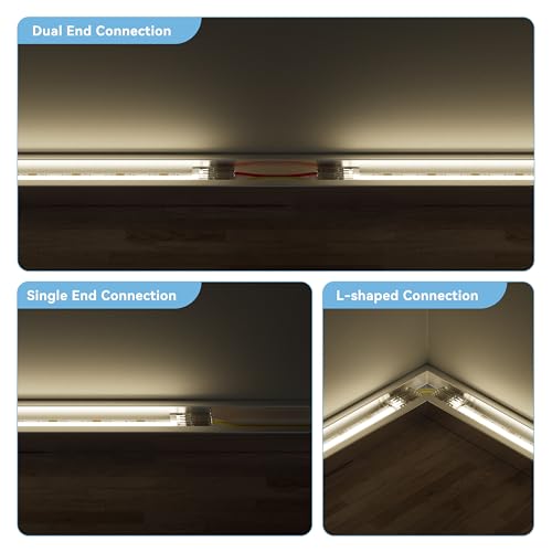 Tira LED COB ajustable blanco 10m 6400 LEDs kit miniatura 6