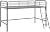 DHP Junior Loft Bed Frame With Ladder, Silver